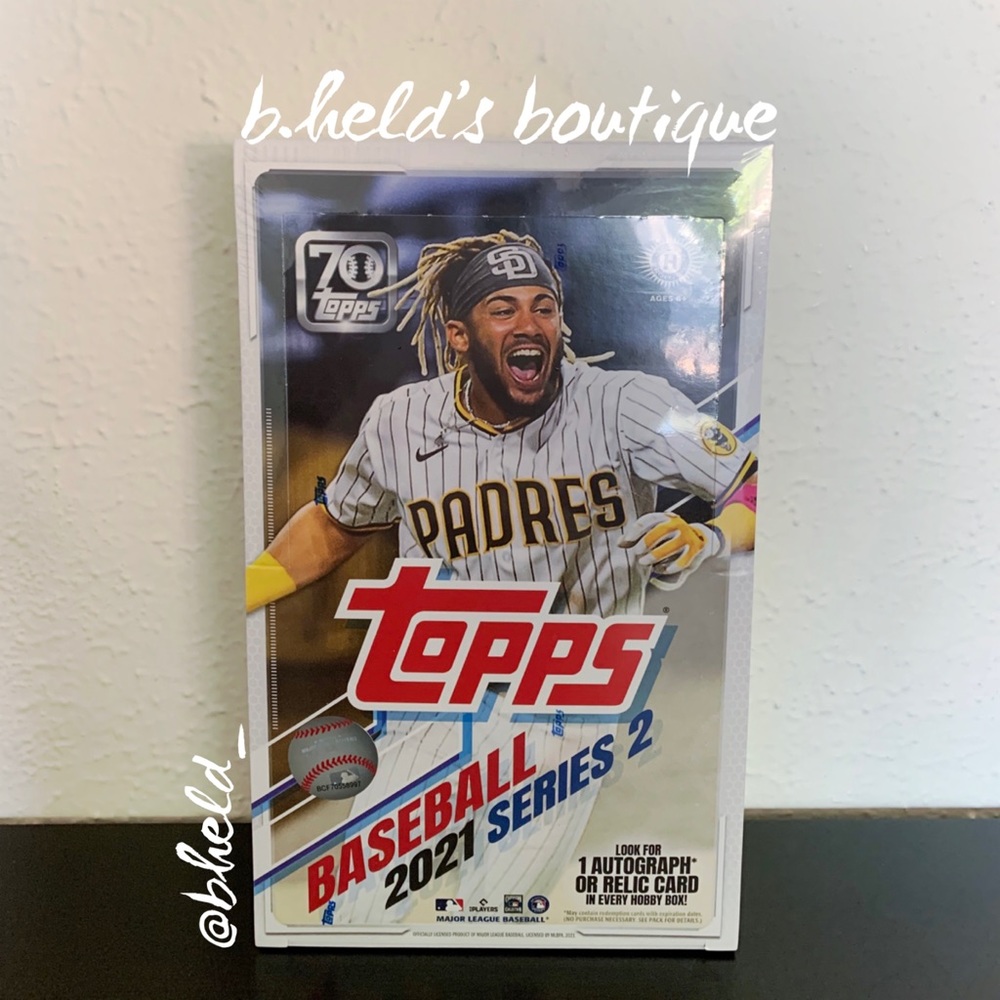 Topps Baseball 2021 Series 2 Hobby Box with 24 Packs of Cards New NWT NIB
